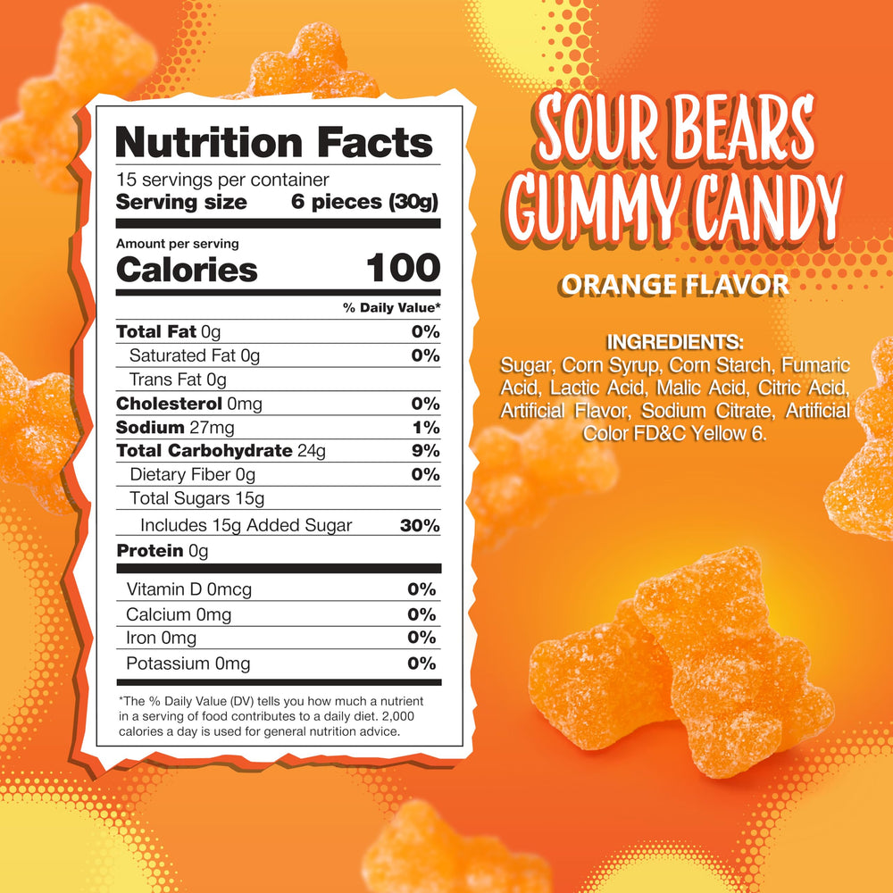 Sunny Island vegan gummy bears close-up showing chewy texture for vegan snacking