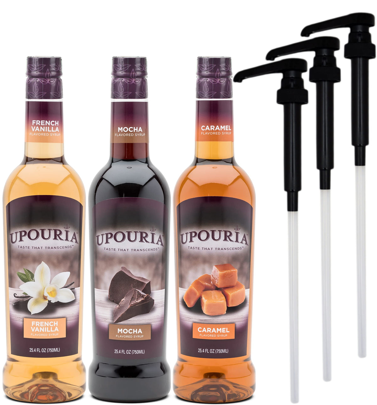 Sunny Sky Upouria coffee syrup variety-pack front view for at-home baristas