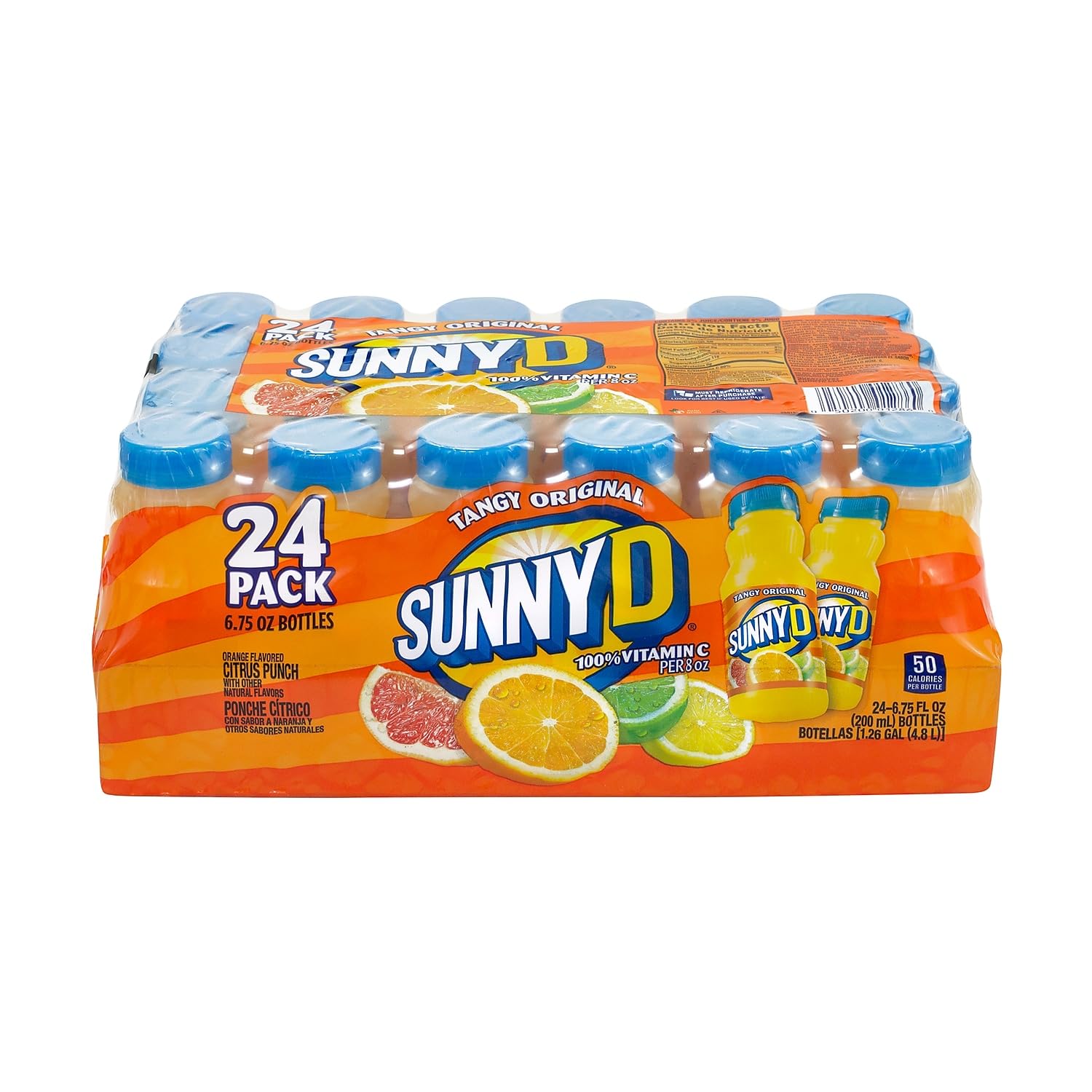 SunnyD 24-count box prepared for family lunches and picnics.