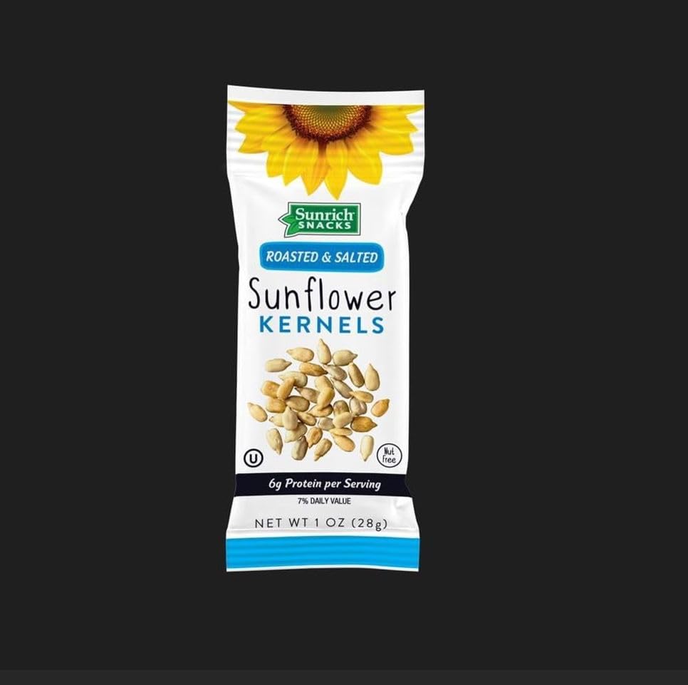 Sunrich Snacks roasted-salted-1oz-pack for on-the-go energy and protein.