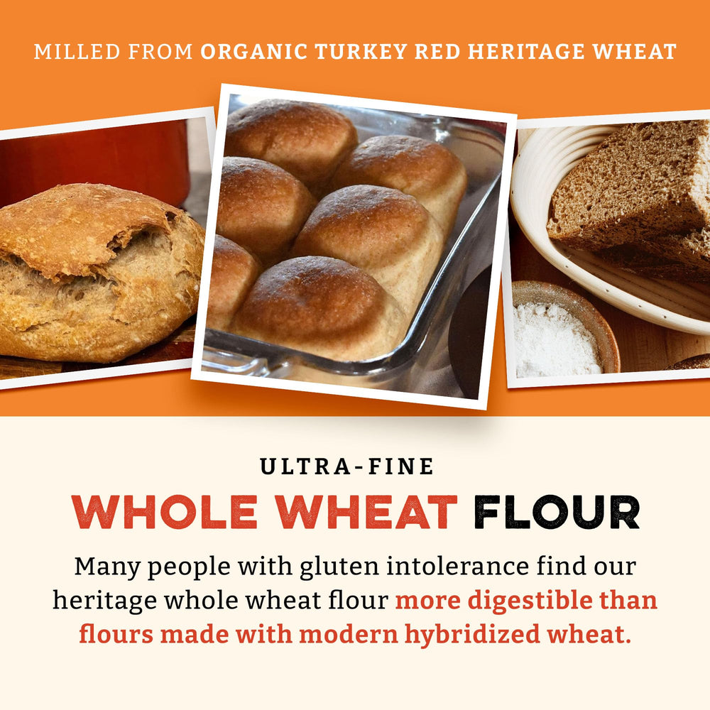 Sunrise Flour Mill single-pass milling yields light airy flour.