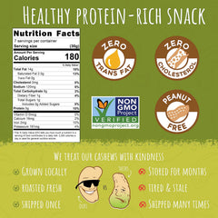 Sunshine Nut Company whole roasted herb cashews with savory crunch.