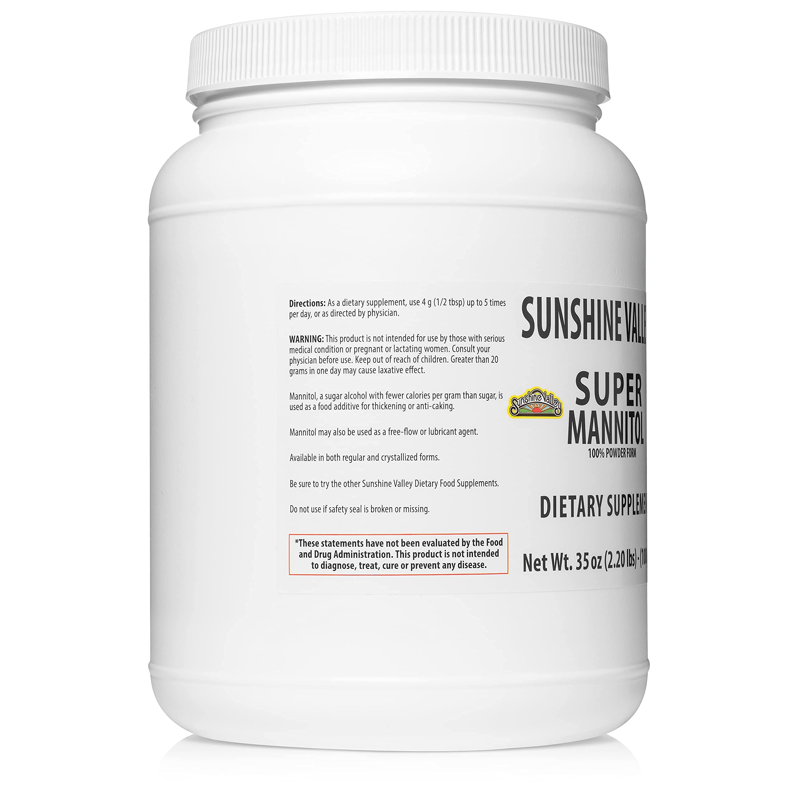 Sunshine Valley Mannitol Powder dissolves evenly in tea and beverages.