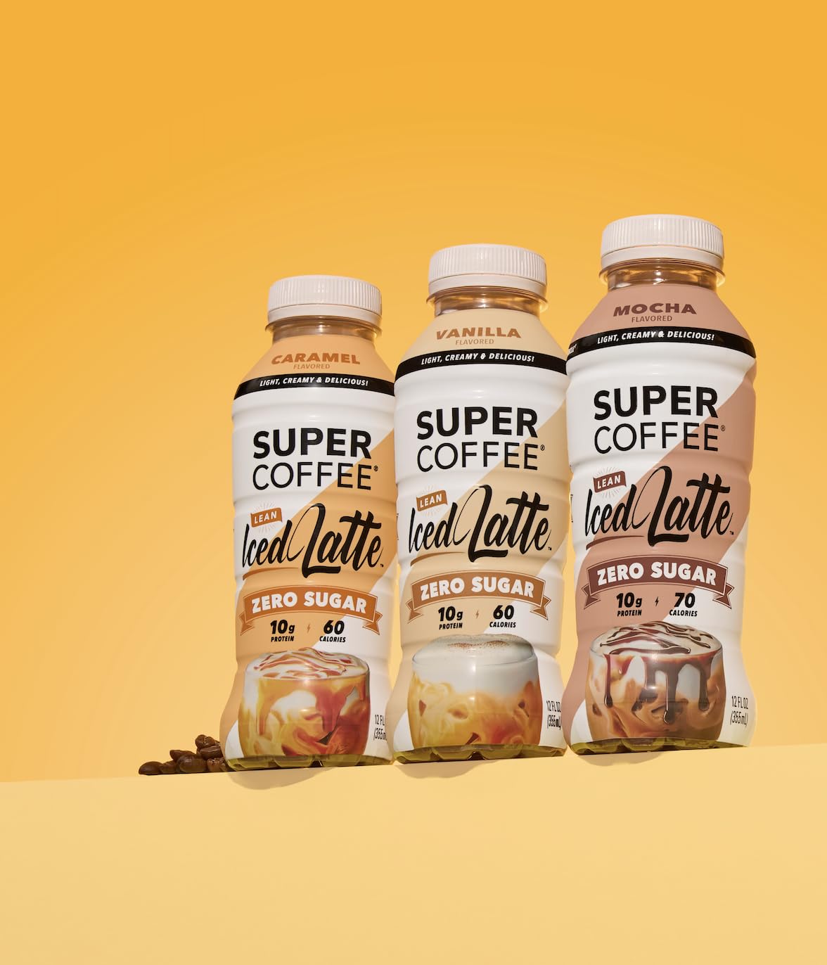 Travel-ready bottle in a bag for quick caffeine