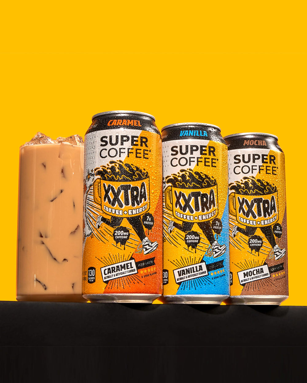 Super Coffee XXTRA pour shows caramel aroma and creamy texture.