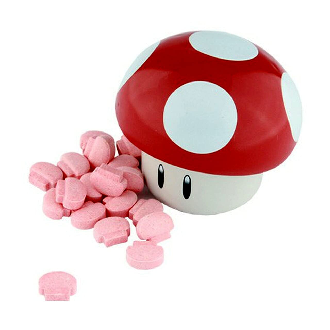 Red Mario mushroom tin, a collectible gift for fans.