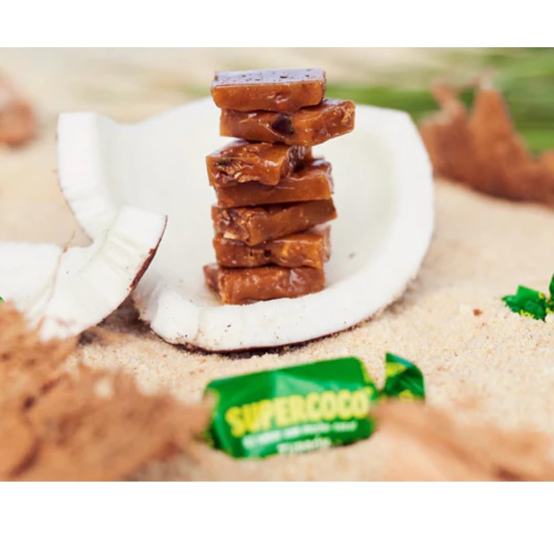 Supercoco Turron chewy texture in a traditional Colombian treat