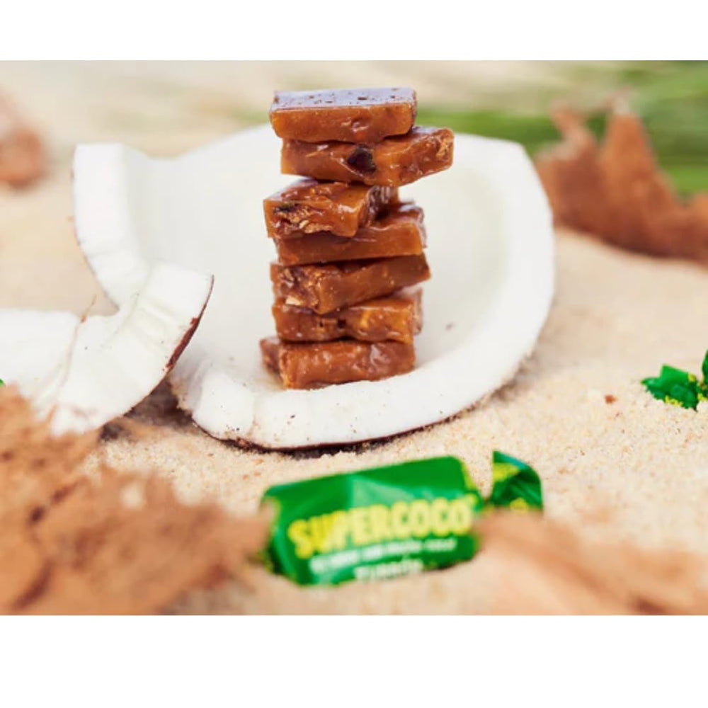 Supercoco Turron chewy texture in a traditional Colombian treat