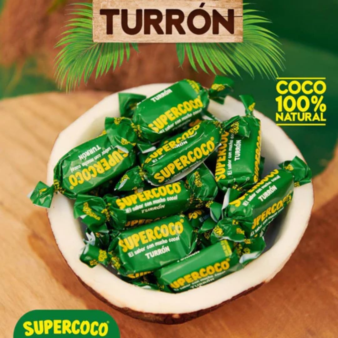 Supercoco Turron bar features authentic coconut sweetness