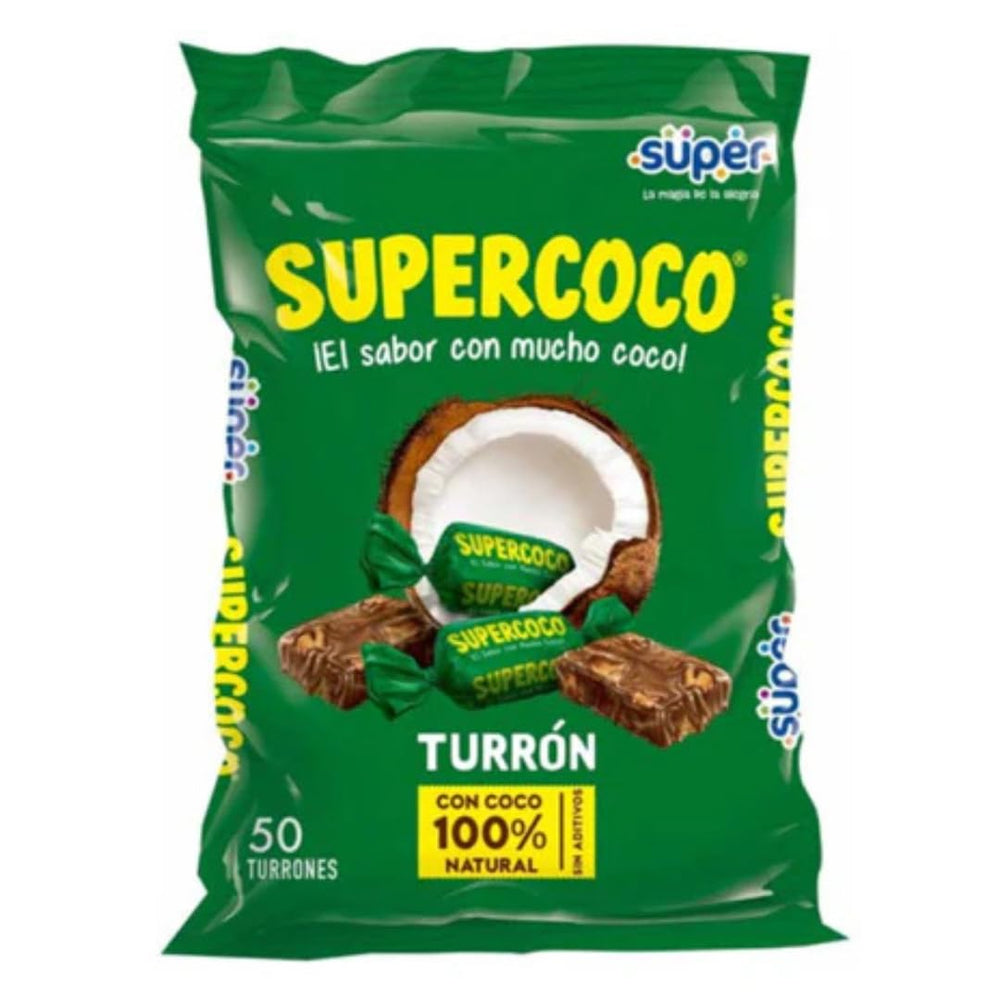 Supercoco Turron individually wrapped candies for easy sharing