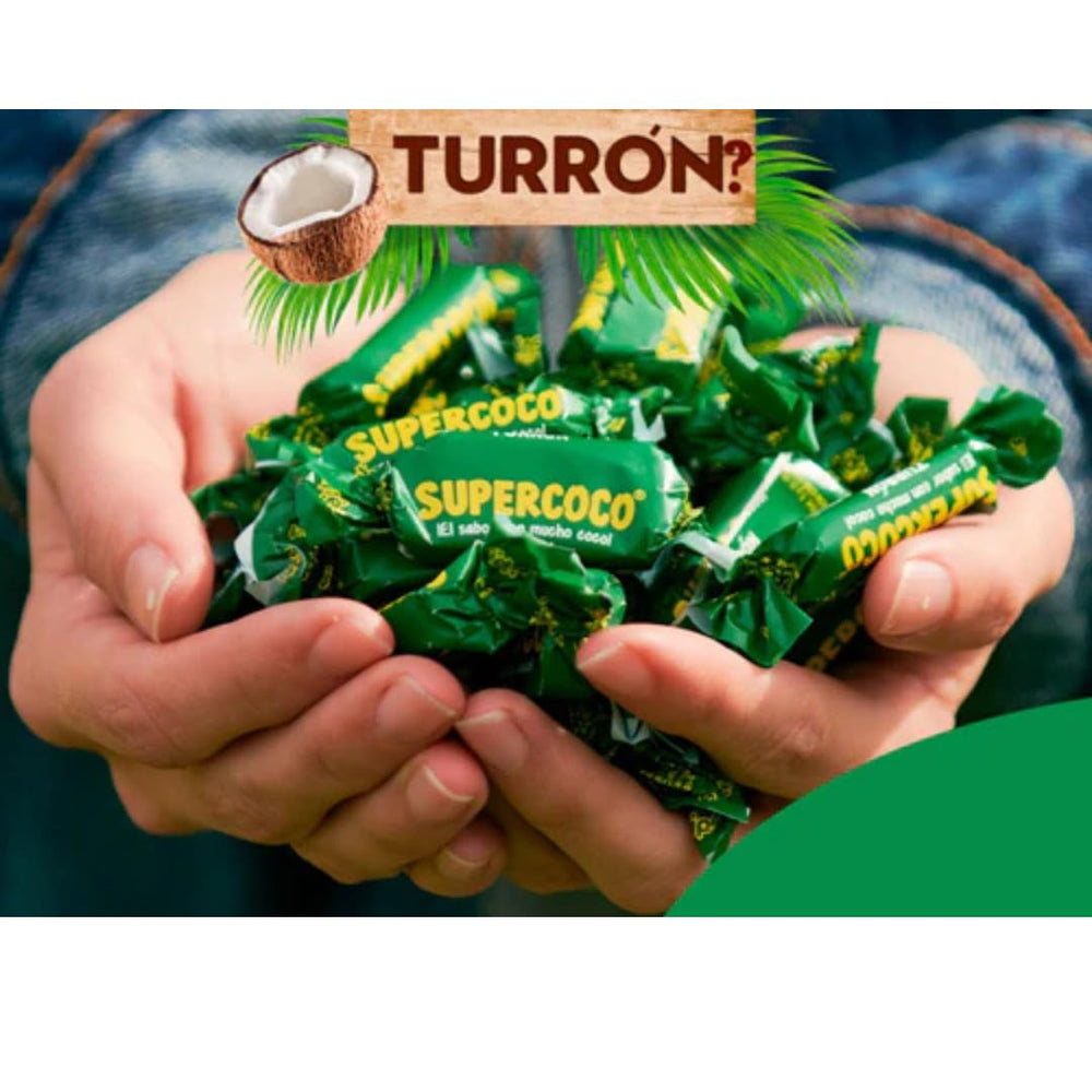 Supercoco Turron 50-piece display ideal for gatherings