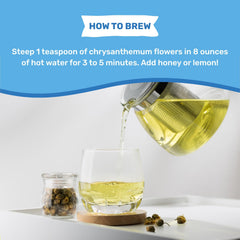 Superfood Supply whole chrysanthemum flowers offer pure ingredients for a natural brew.
