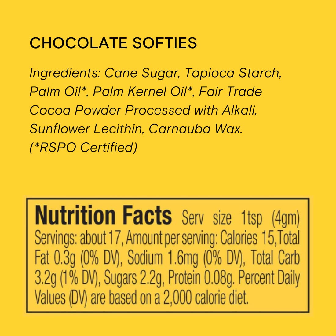 Close-up of Supernatural Chocolate Softies Sprinkles reveals rich texture ideal for bakers.