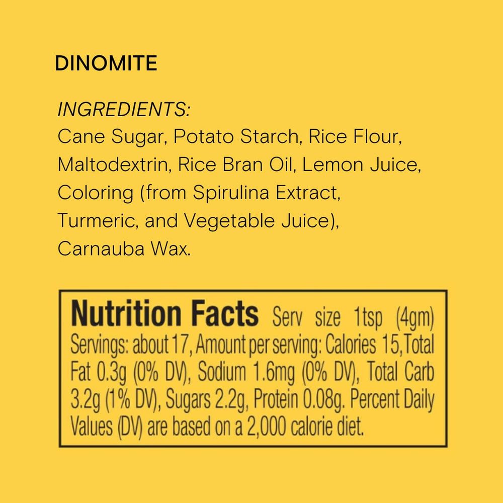 Supernatural Dinomite 3oz bottle ready for baking and lunchboxes