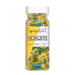 Supernatural Dinomite blue T-Rex sprinkles for colorful cupcakes and cookies