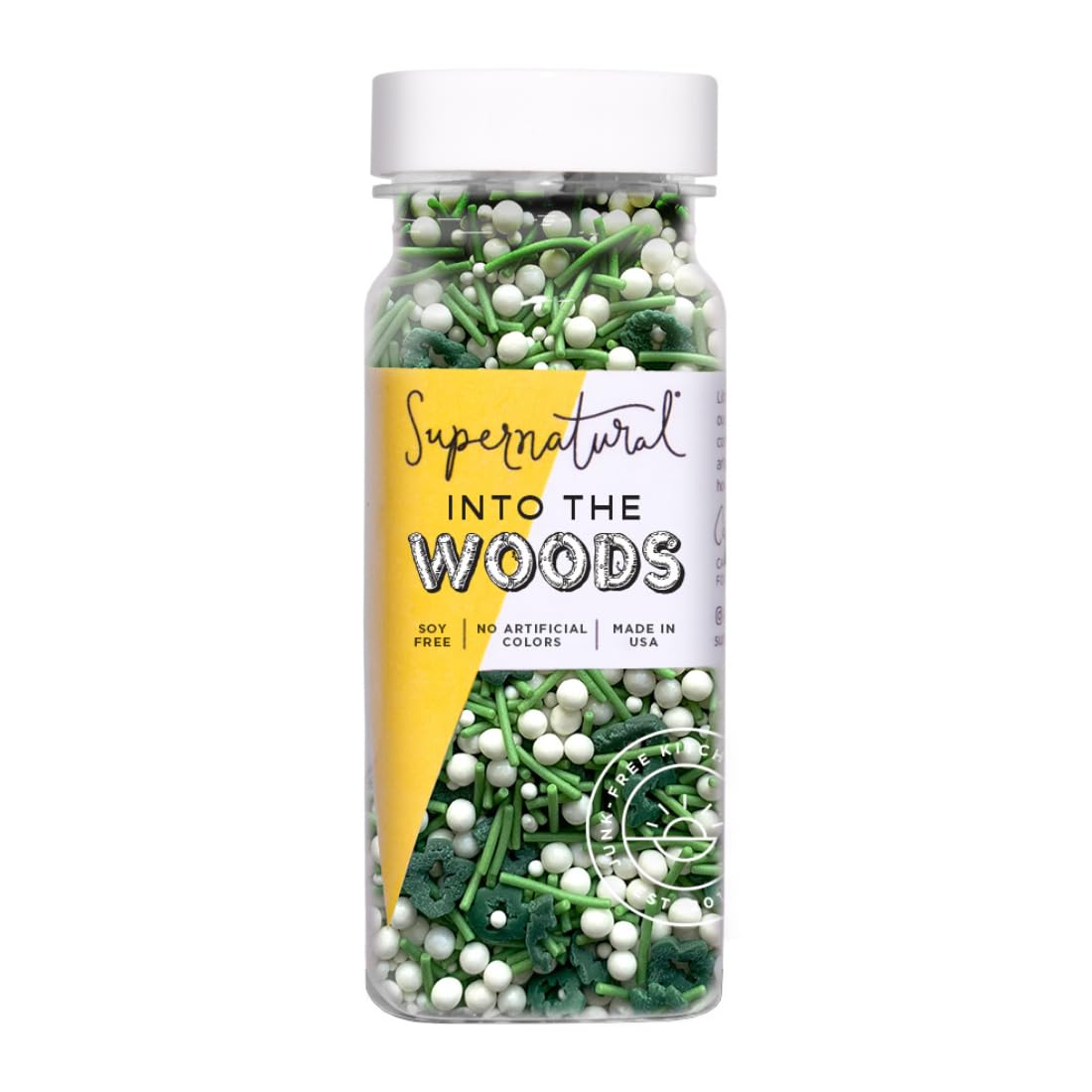 Supernatural Into the Woods pine-tree sprinkles add natural color to festive treats