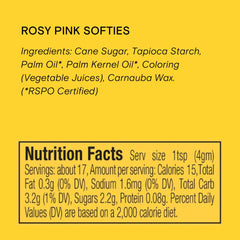 Supernatural Rosy Pink Softies being poured showing natural coloring for desserts.
