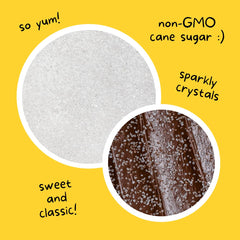 Supernatural Twinkles sprinkles on a cookie for even, shimmering coverage.