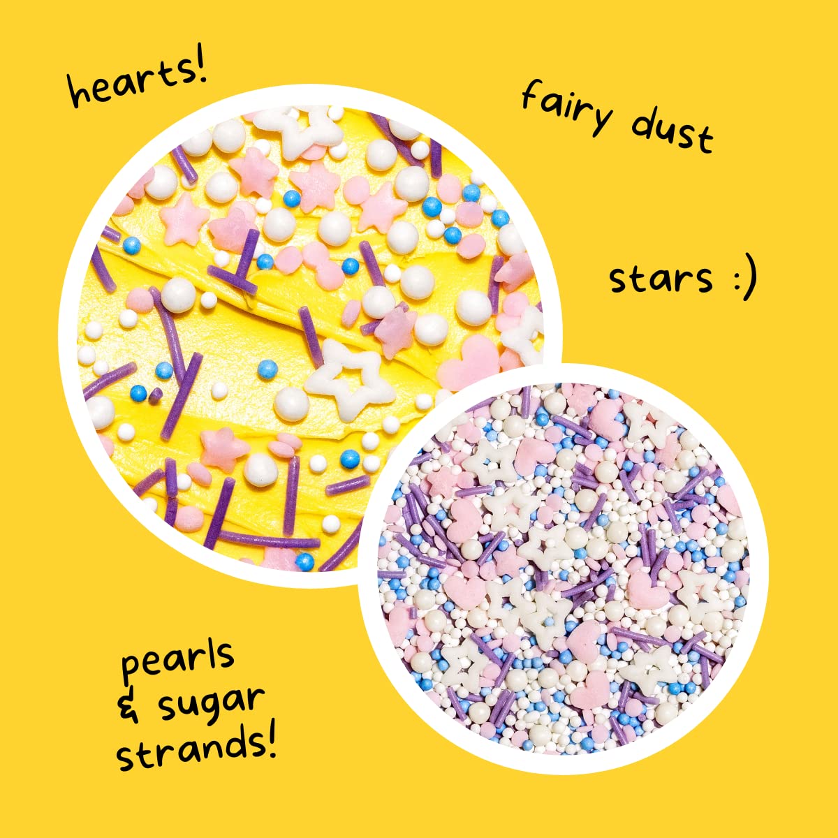 Supernatural Unicorn Tracks star shapes for desserts