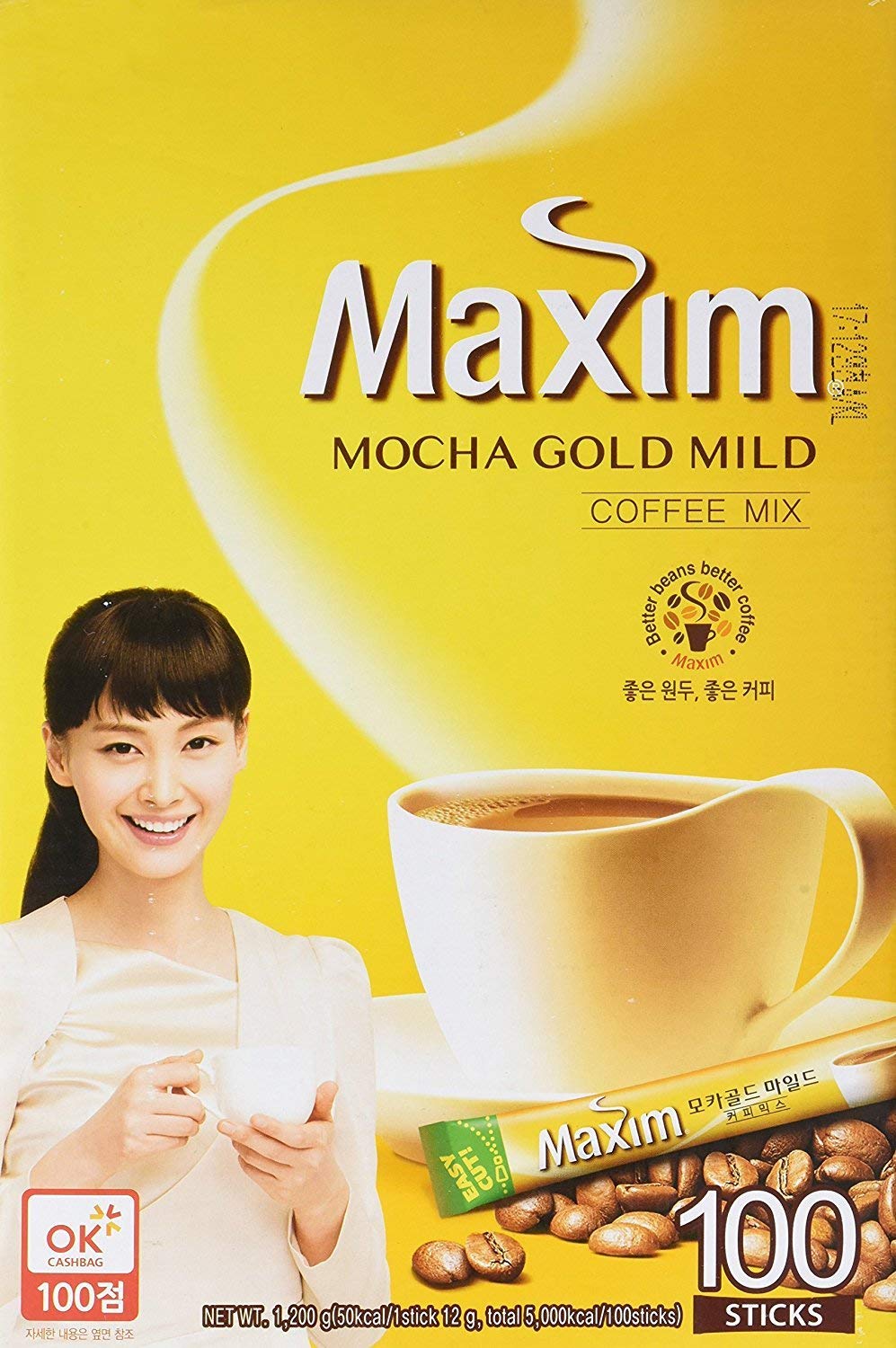 SUPOOBE Maxim Coffee Mix Mocha Gold Mild sachets offer a smooth, convenient daily pick-me-up