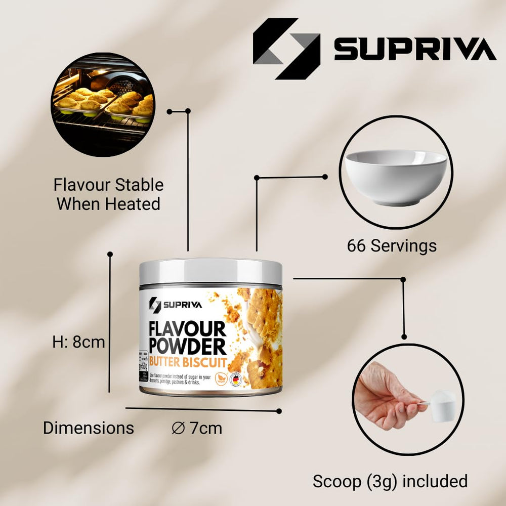 SUPRIVA Flavor Powder baking in cake batter adds rich flavor