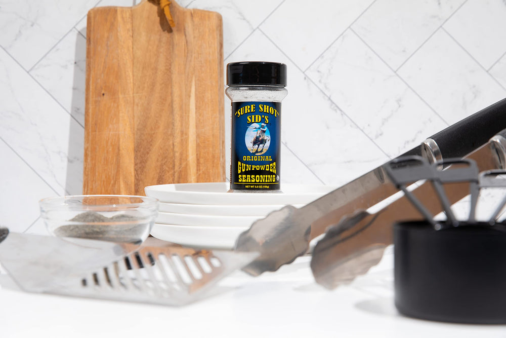 Close-up of Sure Shot Sid's Gunpowder grains ensuring even coverage.