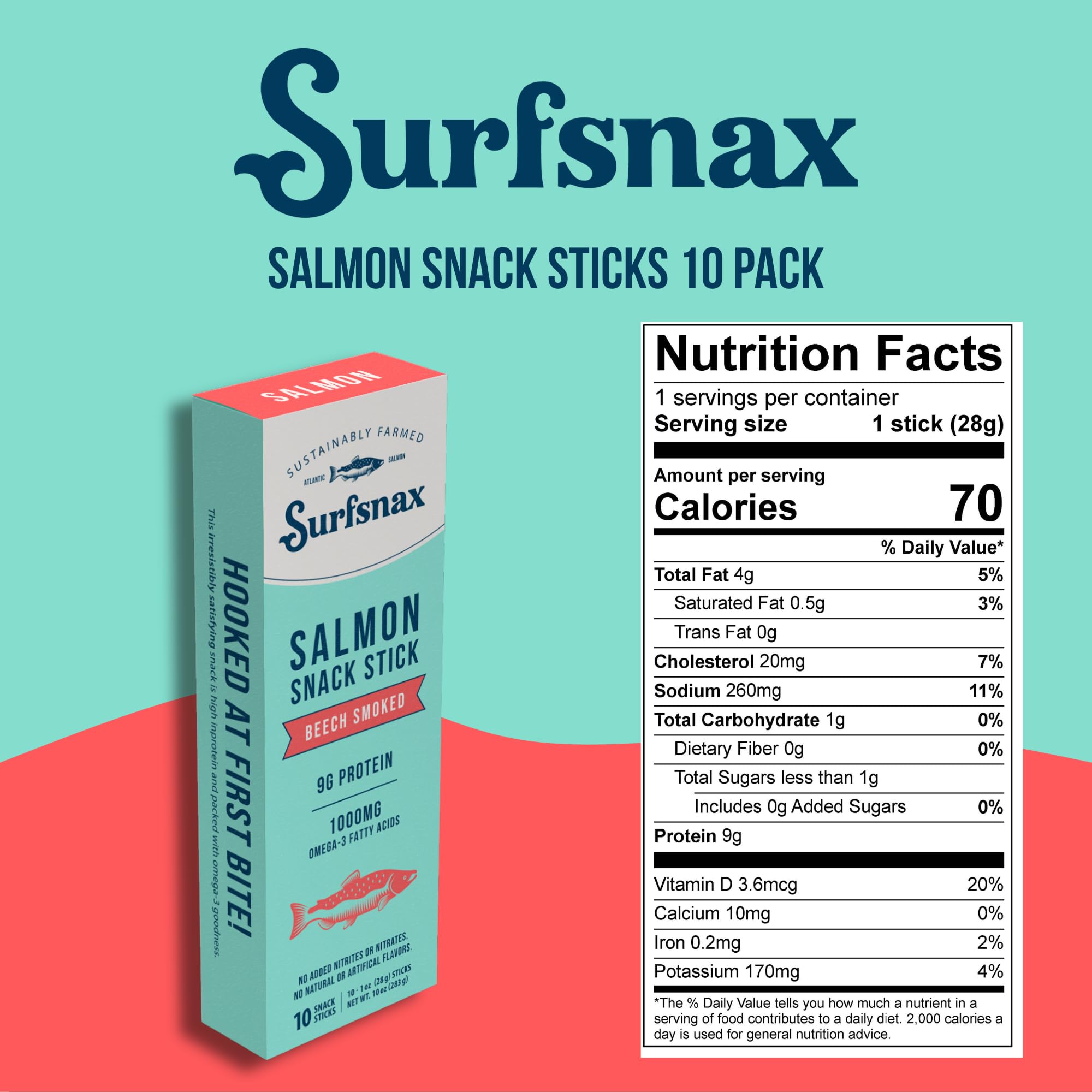 Surfsnax high-protein salmon snack, ideal for gym sessions and on-the-go fueling.