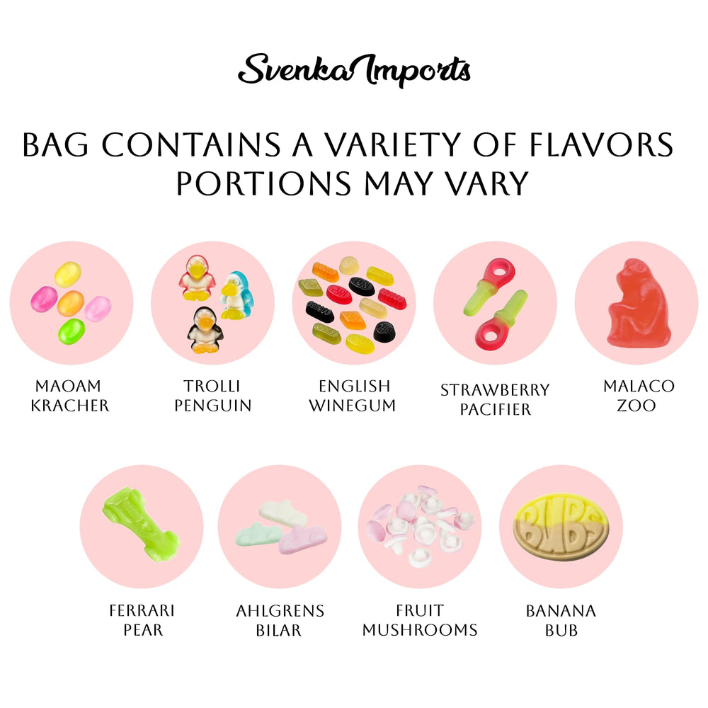 SVENSKA IMPORTS Bubs Banana Ovals close-up, chewy banana flavor perfect for bite-sized treats.