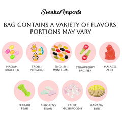 SVENSKA IMPORTS Bubs Banana Ovals close-up, chewy banana flavor perfect for bite-sized treats.