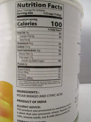 Swad Kesar Mango Pulp served in glass for quick mango smoothies or desserts
