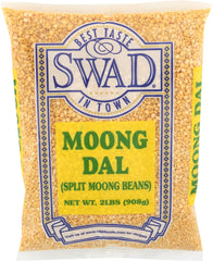 Swad moong dal split beans pack for everyday Indian cooking.