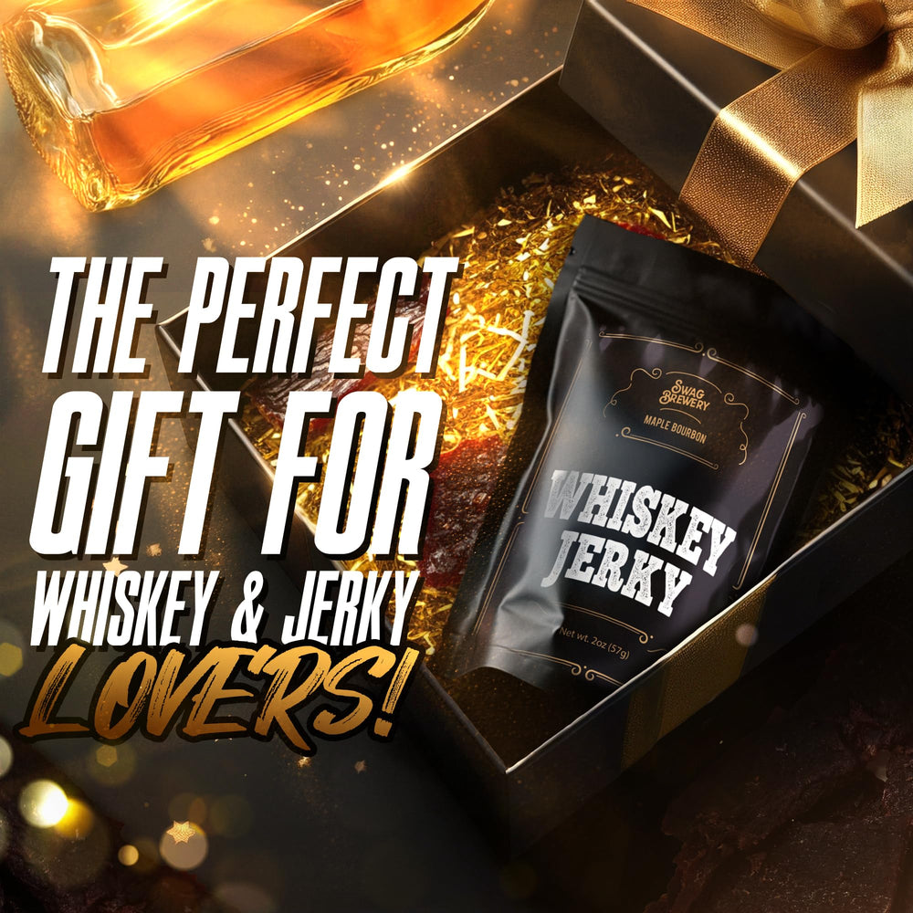 Swag Brewery gift-pack jerky on display, a gourmet treat for meat lovers.