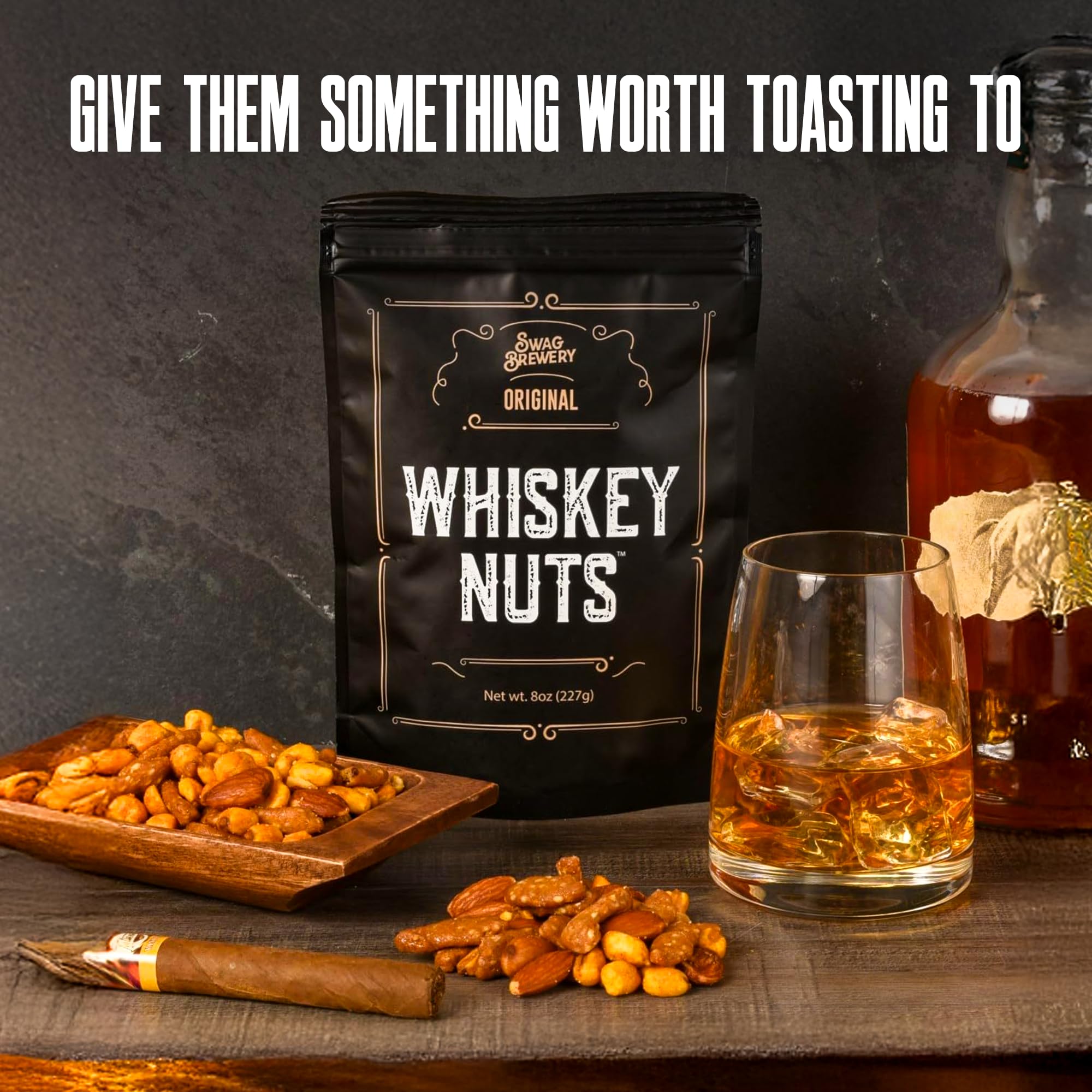 Swag Brewery Gift Set on display, ready for gifting to whiskey lovers.
