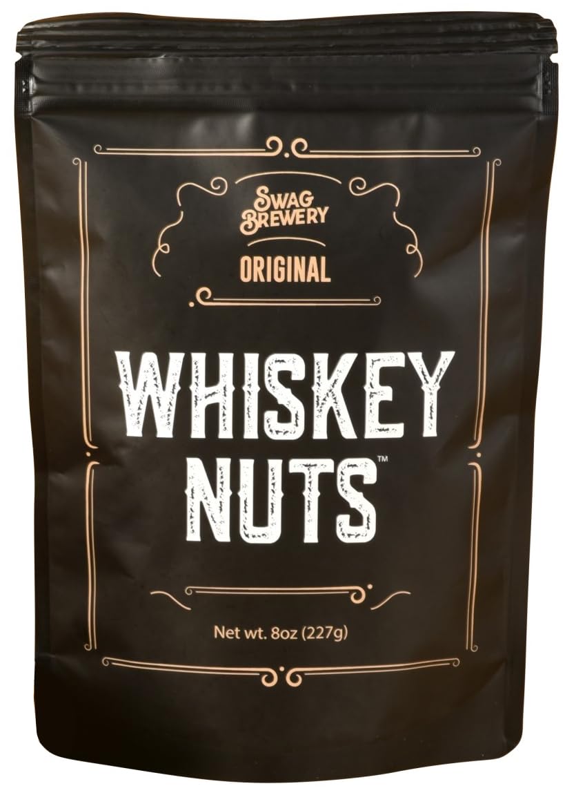 Swag Brewery Whiskey Nuts almonds mix — ideal for whiskey pairings and savory snacking.