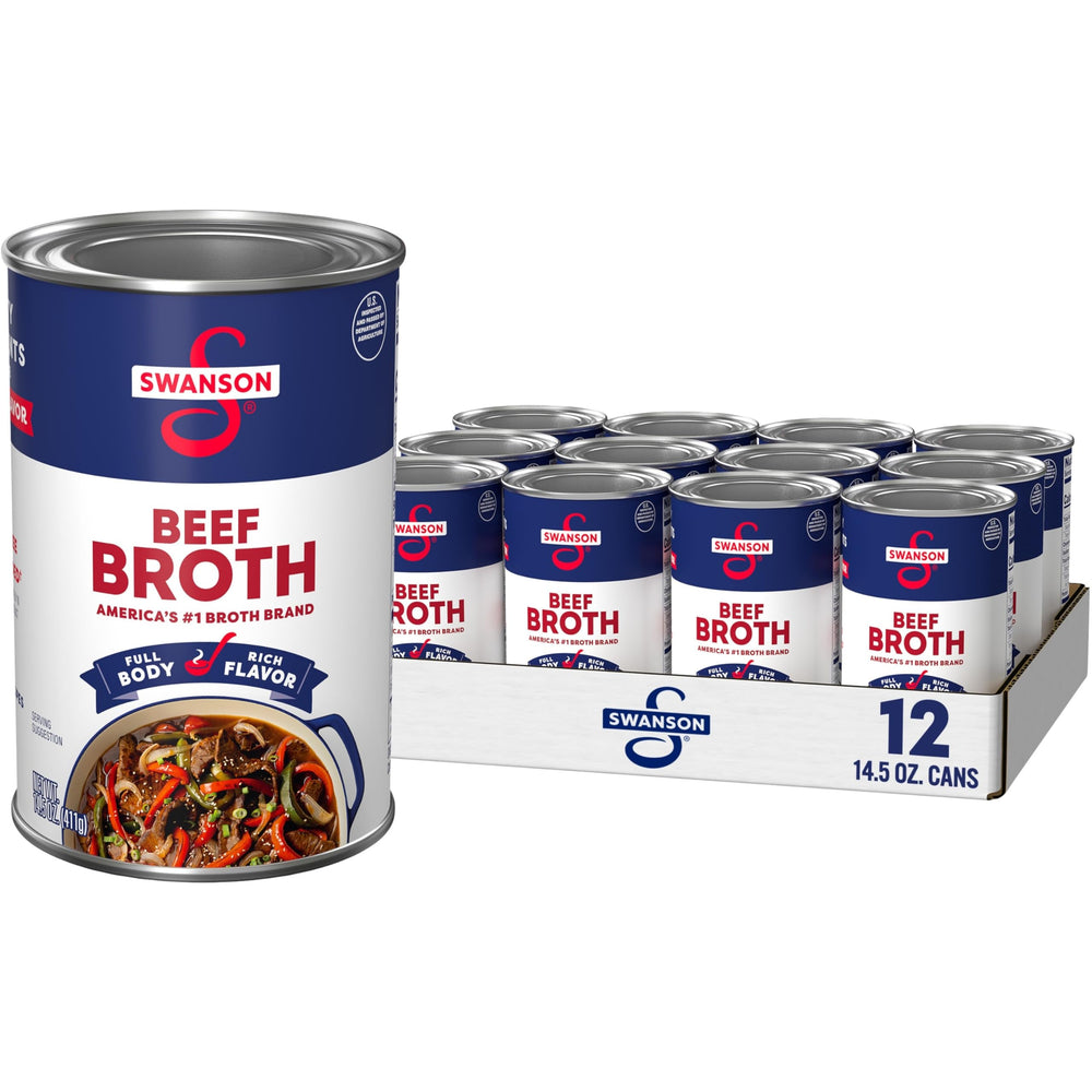 Swanson Beef Broth pack front enhances everyday cooking with rich flavor