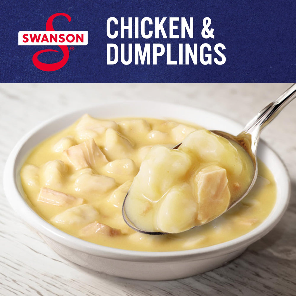 Swanson Chicken and Dumplings with vegetables as serving idea