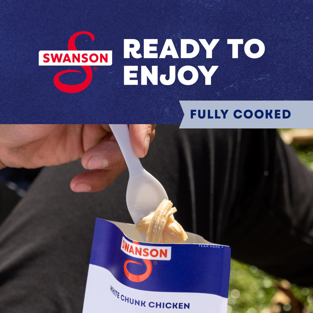 Swanson gluten-free protein chicken pouch for easy lunches