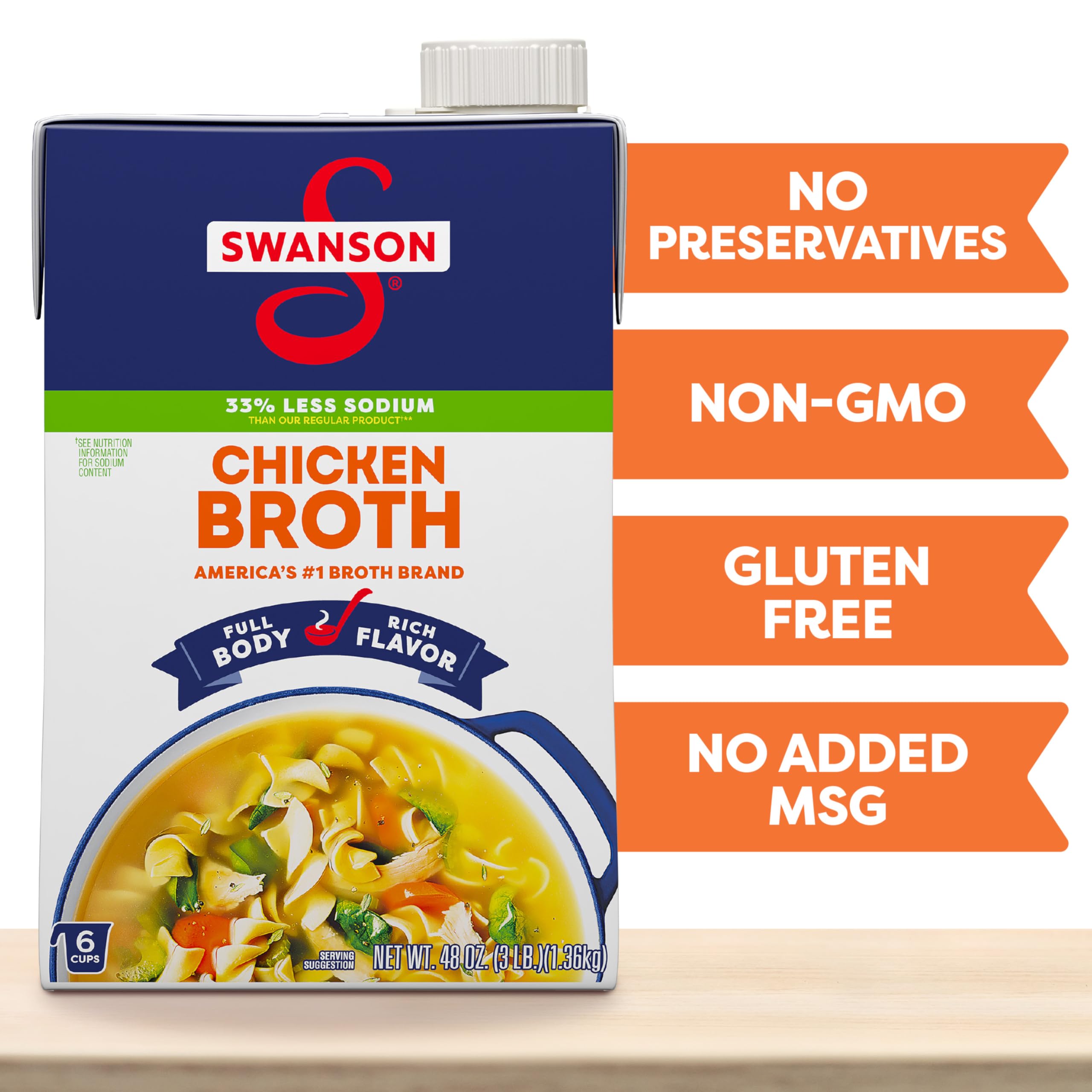 Swanson broth used to boost flavor in rice and pasta when cooked with its base