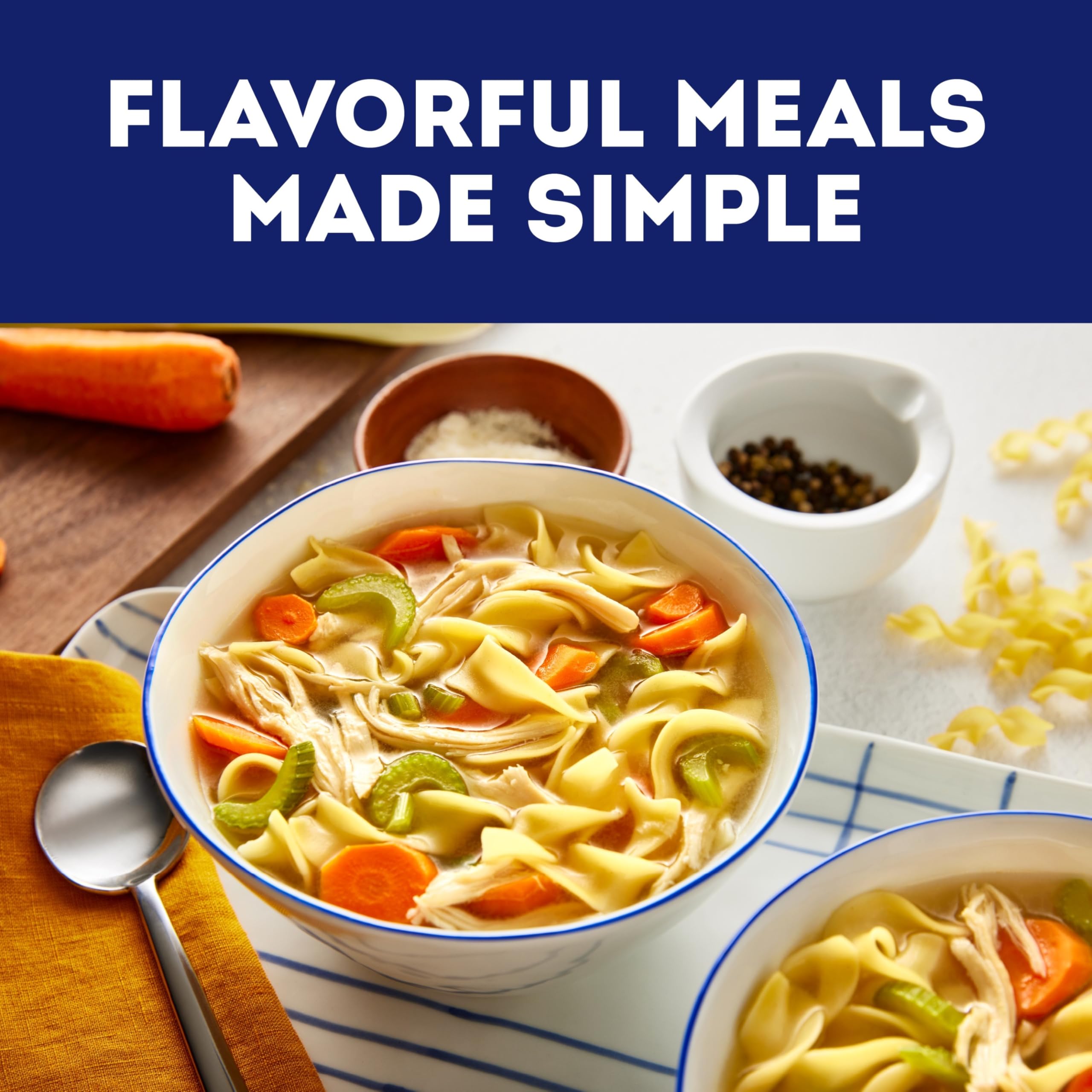 Swanson broth label notes 33% less sodium, a potential helper in balanced home cooking
