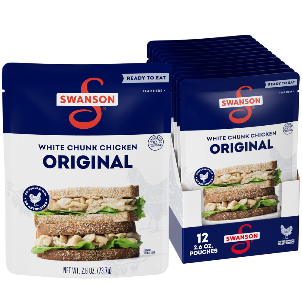 Swanson Original White Chunk pouch ready-to-eat on-the-go protein.