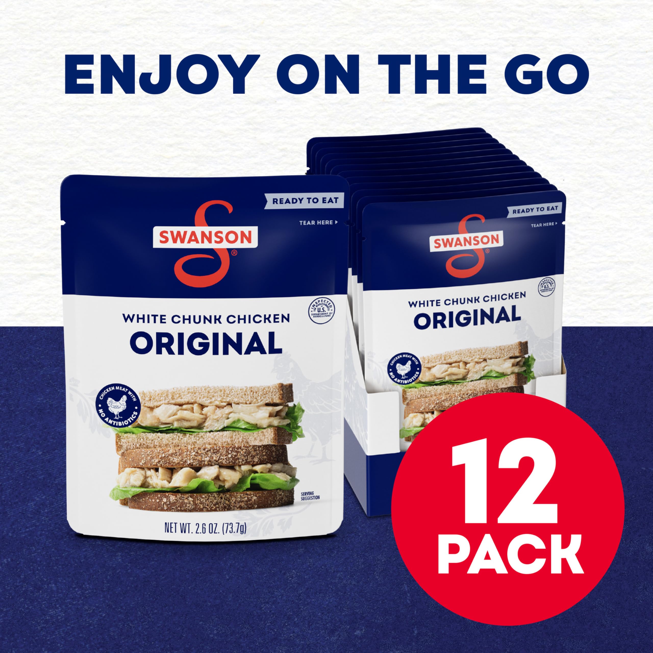 Swanson Original White Chunk on a sandwich for fast lunches.