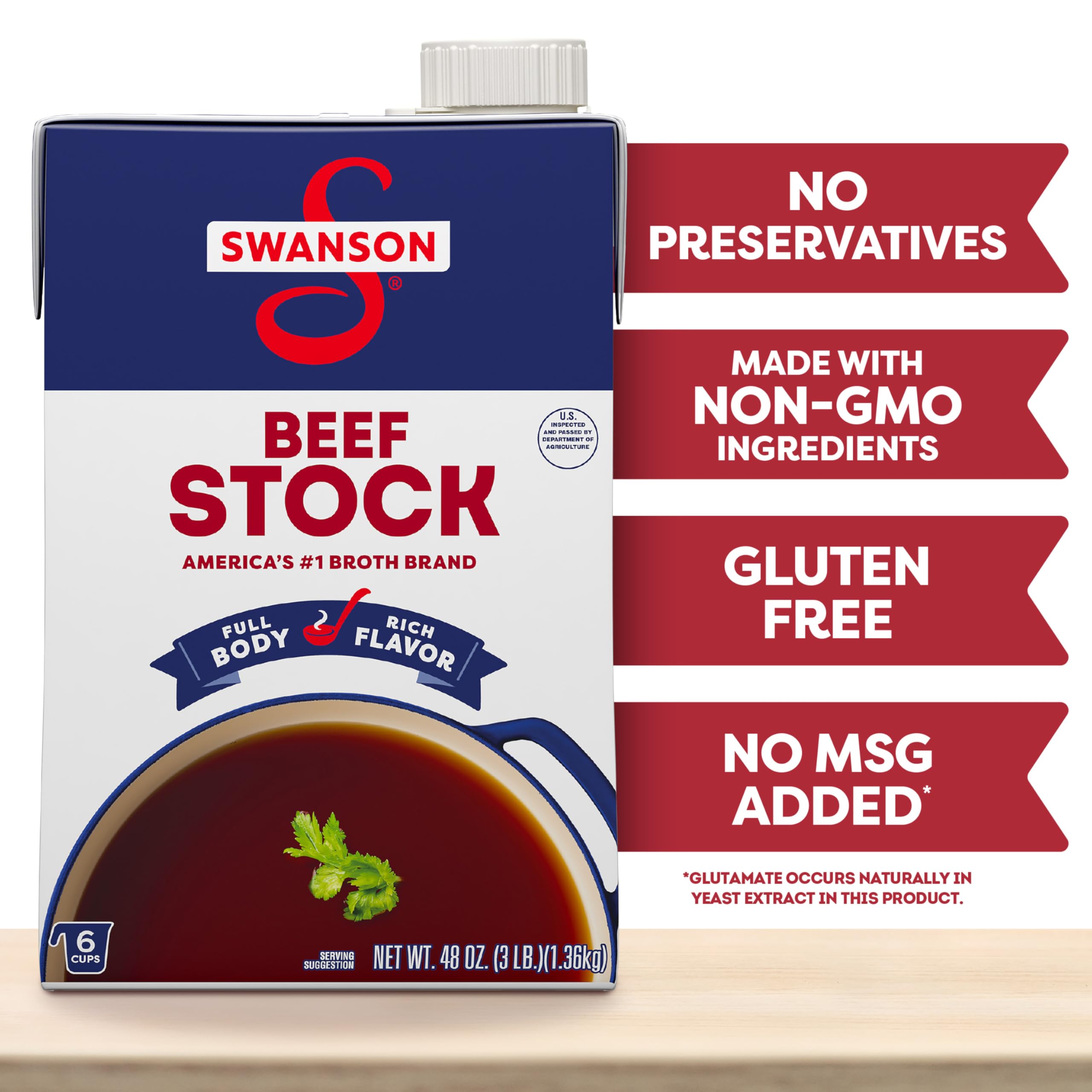 Swanson S Beef Stock stew with vegetables illustrates hearty, savory possibilities.