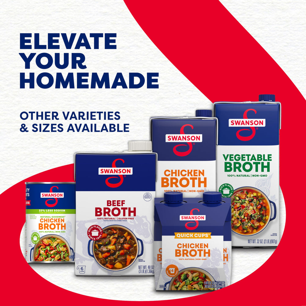 SWANSON S bone broth with no preservatives, simple and natural