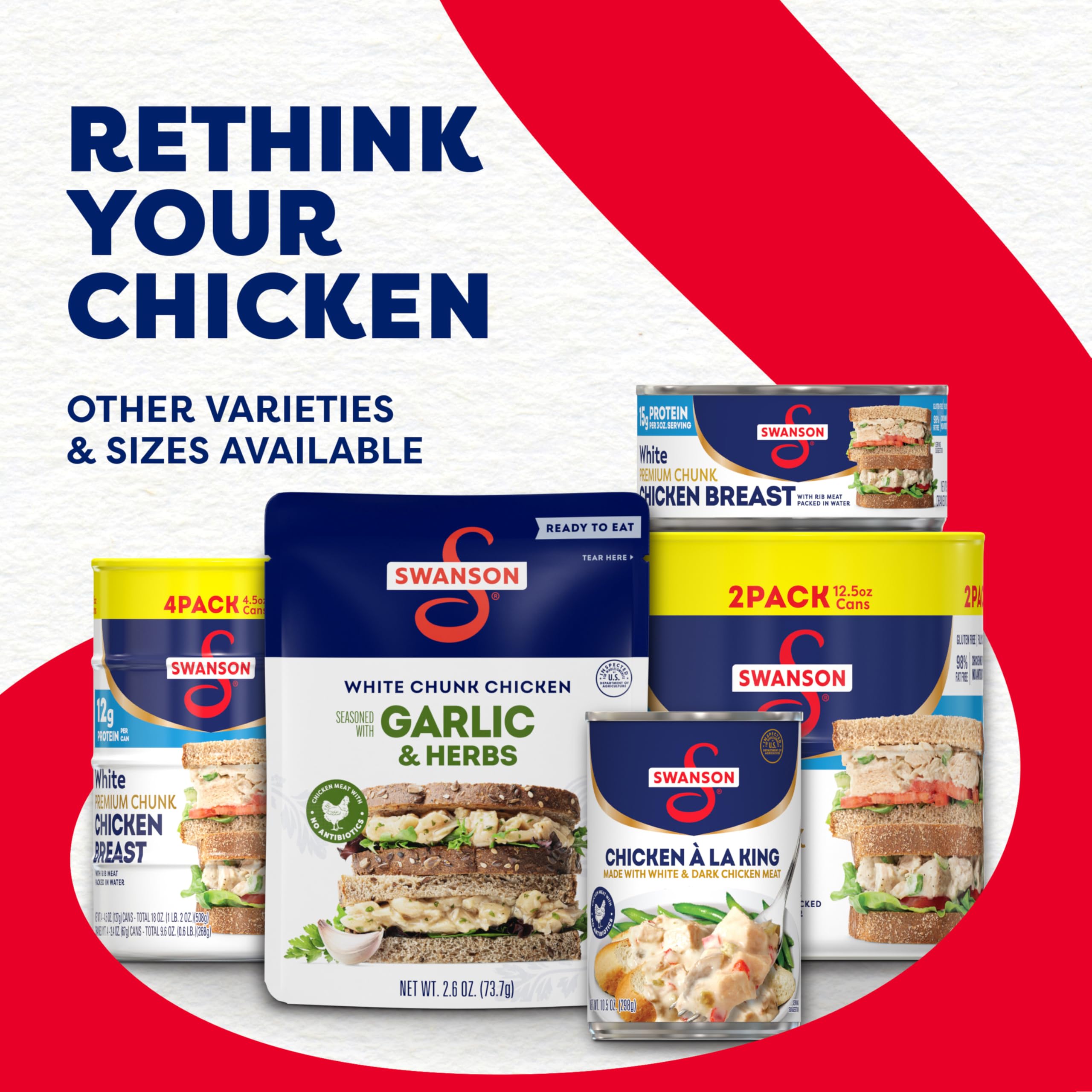 Swanson S gluten-free chicken—friendly option for diverse diets.