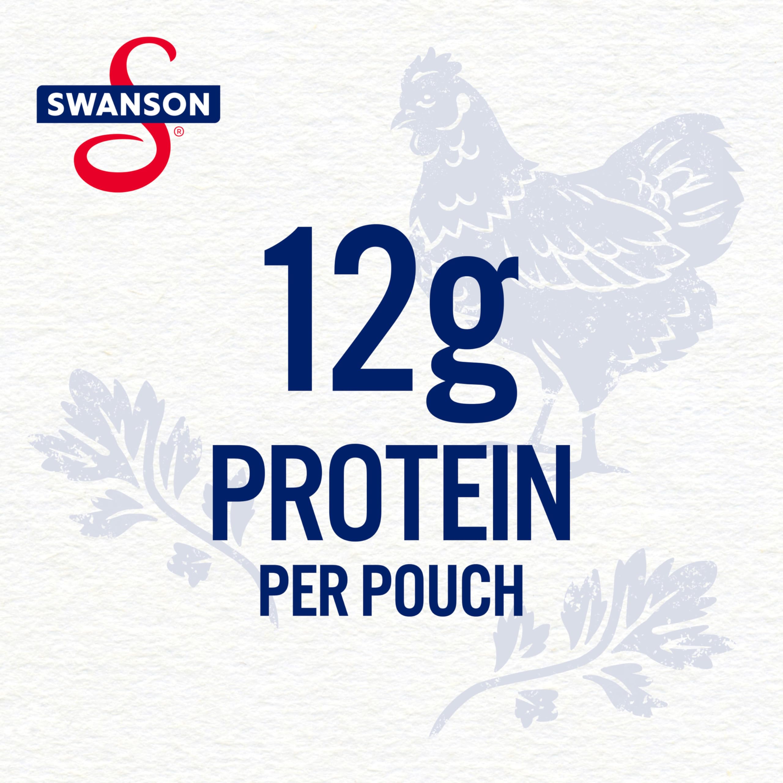 Close up of Swanson S pouch with Hickory Smoked BBQ Chicken Chunks