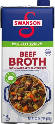 Swanson S Lower Sodium Beef Broth roasted beef and vegetables flavor note