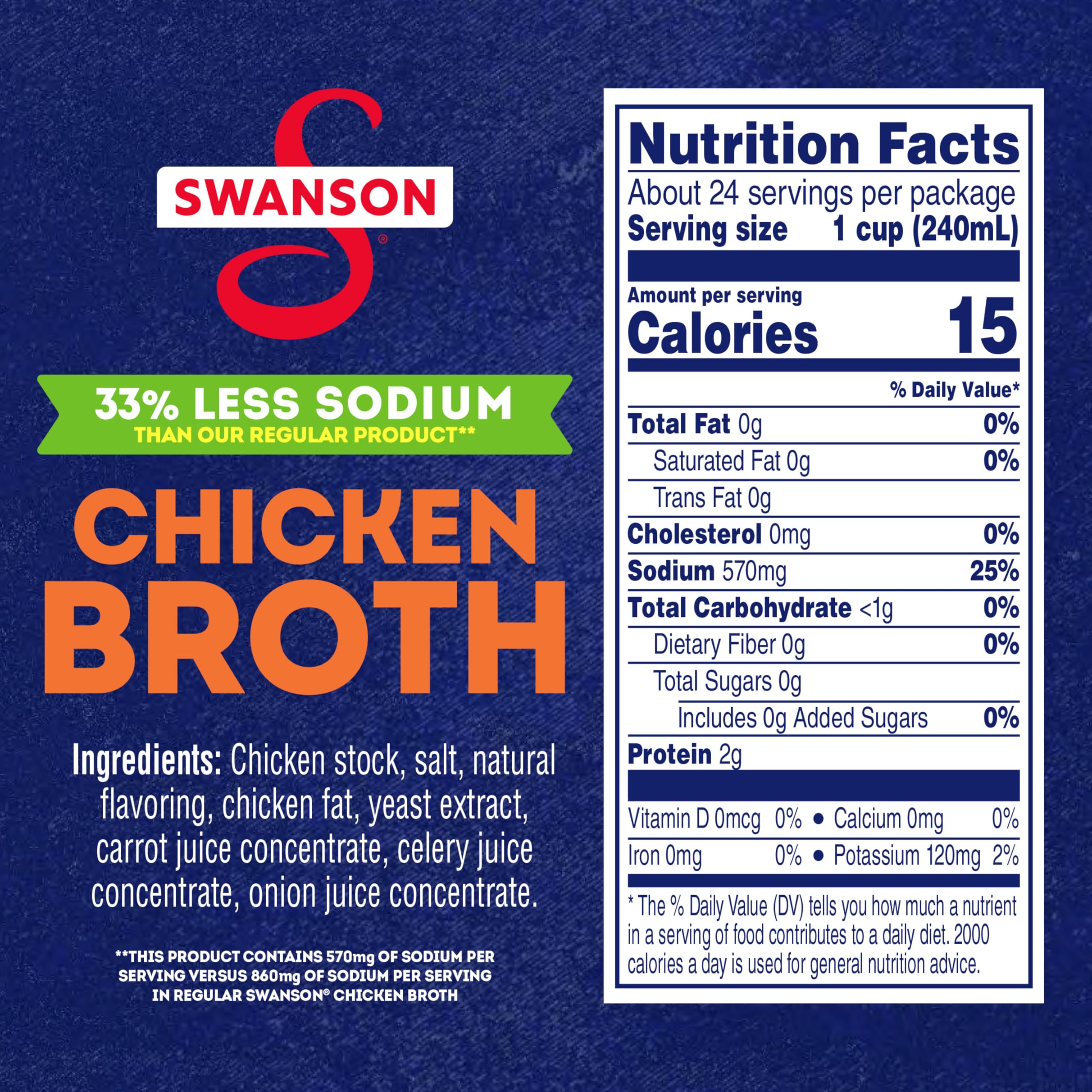 Swanson S Lower Sodium Chicken Broth label shows gluten-free ingredients