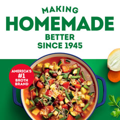 Swanson S Vegetable Broth label close-up showing no artificial colors or preservatives