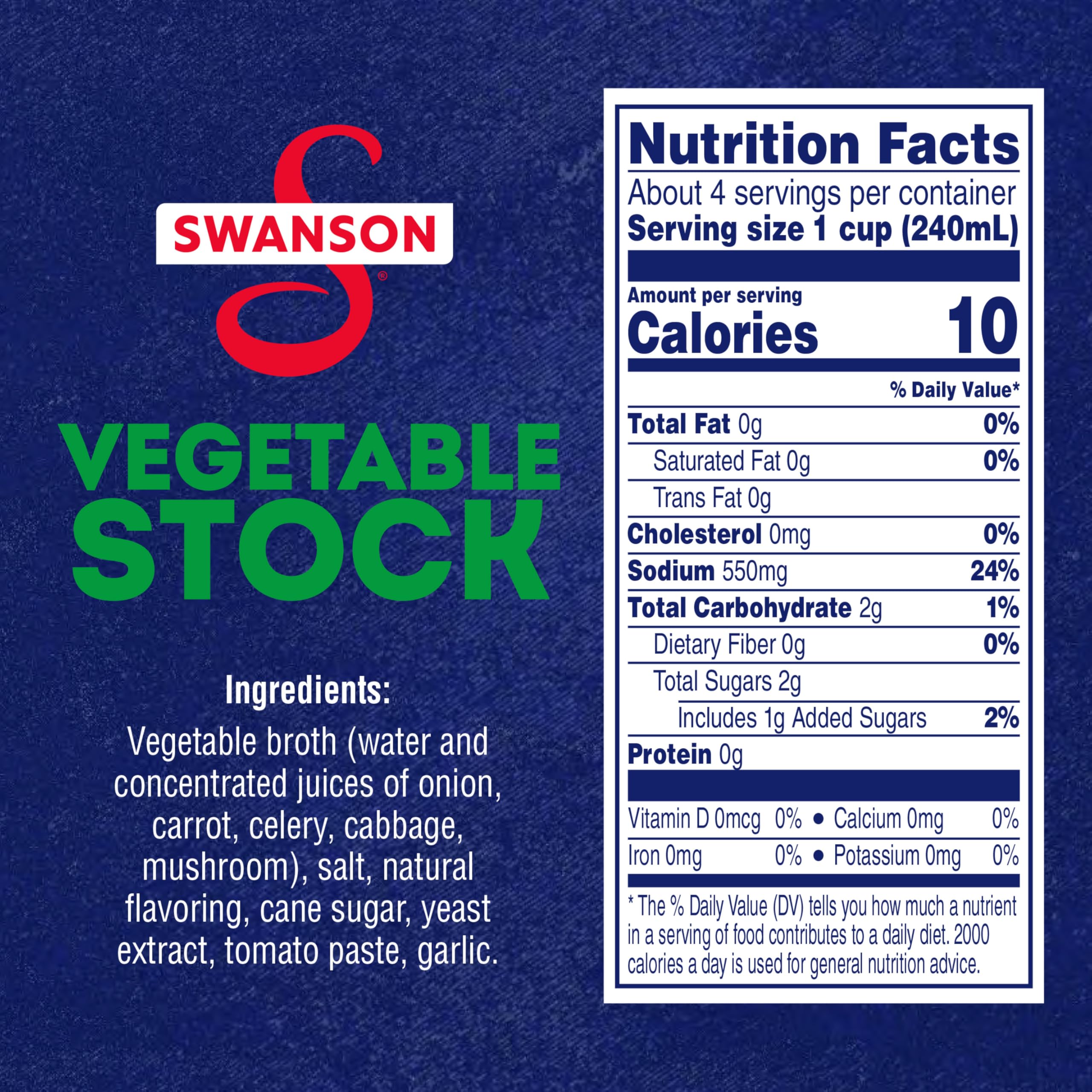 Swanson S Vegetable Stock in a pot ready for sauces and grains