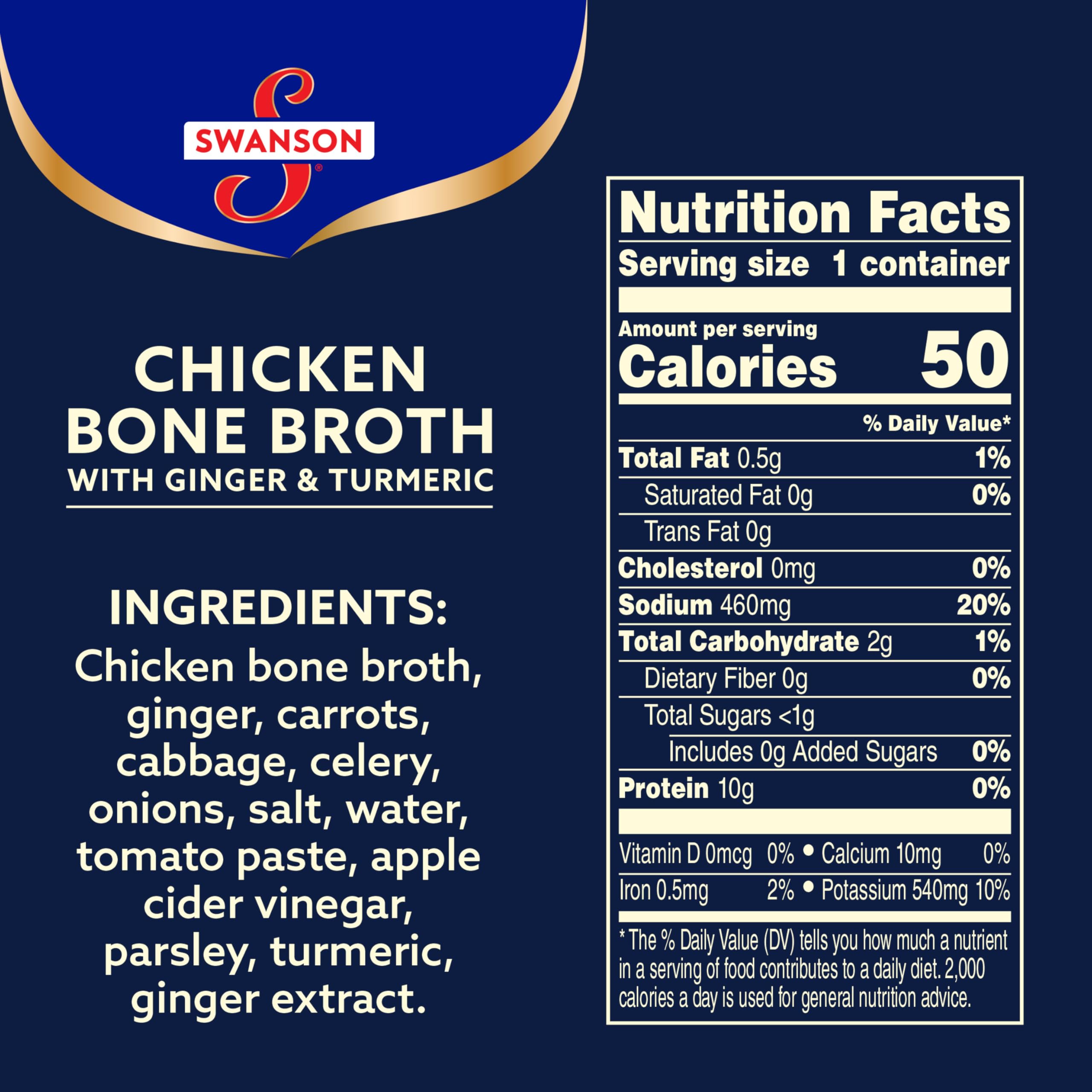 Swanson Sipping Chicken Bone Broth microwavable cup ready to heat and sip